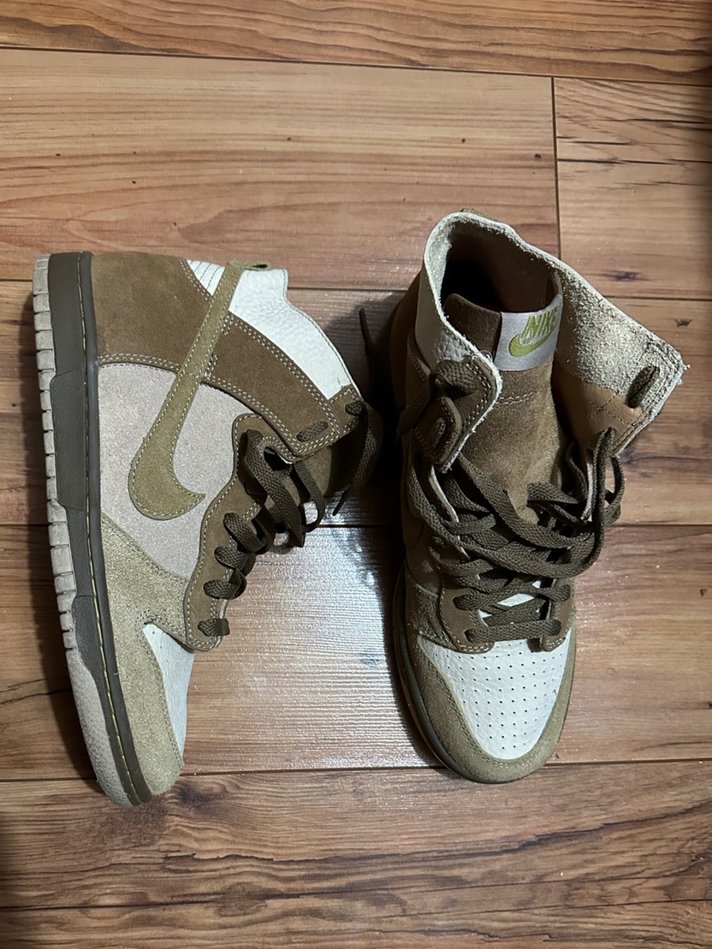 Nike Dunk NL Hi - Suede Sneakers Brown & Tan M8